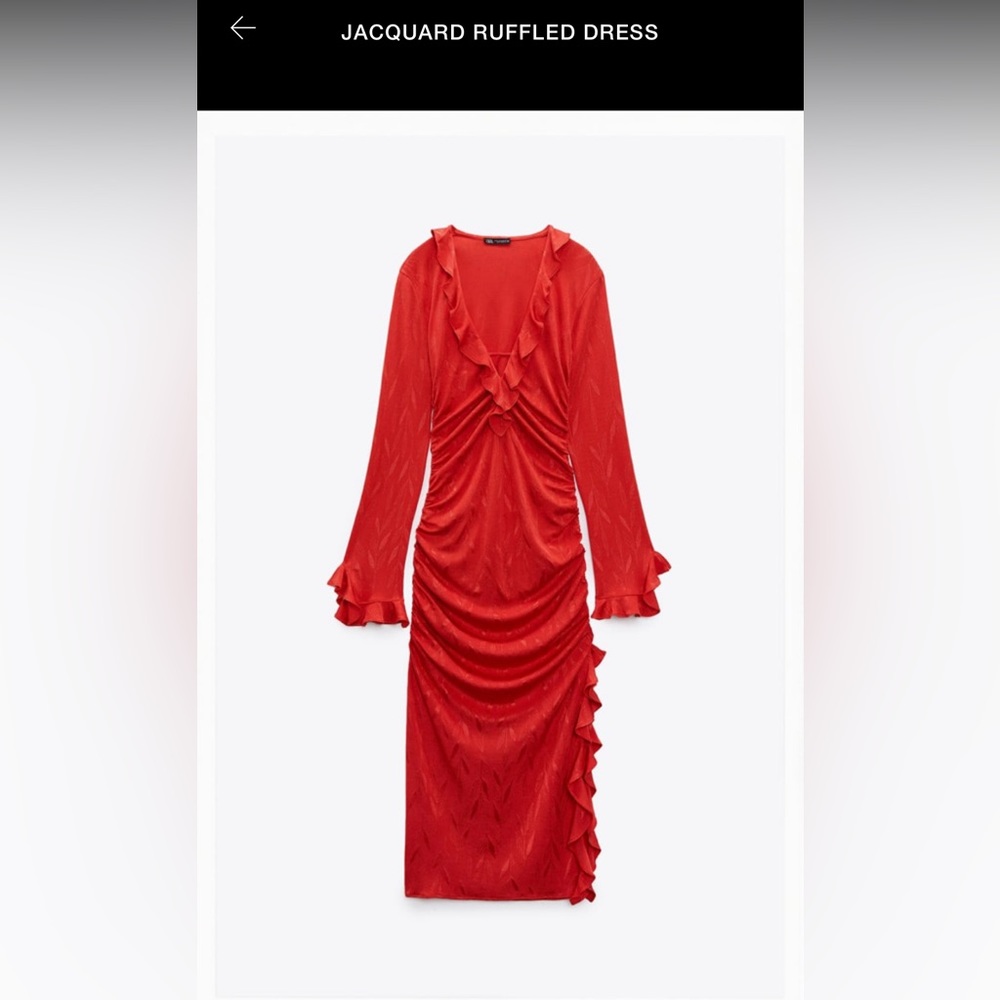 Zara dress! It is beautiful; new. I could not use it because does not fit on me.